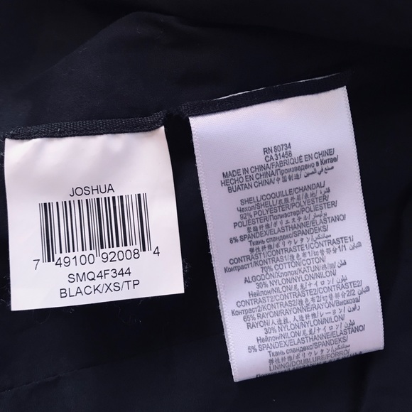 BCBG Maxazria Joshua Moto crop jacket black XS - Picture 5 of 6